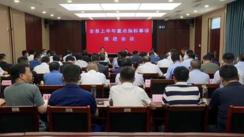 ​嘉祥县上半年重点指标事项推进会议召开